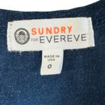 Sundry  for Evereve Tie Dye Tank Dress Sz 0 Navy Blue Pocketed USA Casual Boho‎ Photo 2