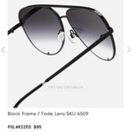 Quay Australia  High Key Sunglasses black fade aviator extra large Photo 3
