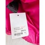 NWT Bacon Neckline Tie Nylon Puffer Jacket Magenta Pink Women's Size Small Photo 6
