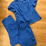 Jaanuu  Blue Women's Scrub Set 3 pieces Photo 0