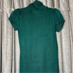 Pink Rose  Green Short Sleeve Turtleneck Tunic Sweater Size Large Photo 12