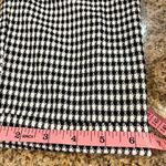 SO  Black and White Gingham Straight Leg Paperbag Pants, Size Large NWOT Belted Photo 5