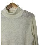 Juicy Couture Ivory Textured Wool-Blend Turtleneck Sweater Women's XL New Photo 2