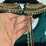 Mac Duggal BEADED HALTER NECK EMERALD GOWN NWT Photo 7