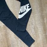 Nike Y2K Vintage  Logo Leggings Dark Gray Women's Small Active Retro Streetwear Photo 2