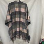 Pretty Persuasions Elegant Plaid Wrap Fringe PINK AND GRAY ONE SIZE Fits Most Photo 8