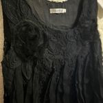 Monoreno Women’s  black sleeveless top‎ size large Photo 3
