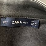 ZARA  black faux leather mini skirt size medium Photo 4