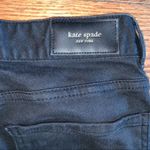 Kate Spade Black Broome Street Raw Hem Cropped Straight Ankle Jeans size 27 Photo 6