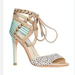 Dolce Vita Hexen Mint & Tan Lace Up Heels Size 7.5 Photo 0