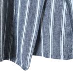 Chico's Chico’s 100% Linen Striped Lavish Linen Open Front Vest Medium Photo 2