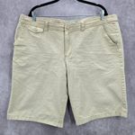 Old Navy Khaki Tan Low Waist Cargo Bermuda Cotton Bottoms Pants Shorts Plus 20 Photo 0