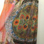 Desigual {S} Groovy Paisley Floral Beaded Embroidered Neckline Dress Photo 8