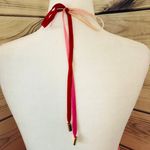 Colorful Ombré Backless Pleated Maxi Dress Pink Photo 7