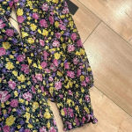 NWT Lulus Bouquet Beauty Floral Spring Dress Sz S Purple Photo 4