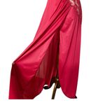 VINTAGE VAL MODE Maxi Nightgown Dress Red Size M Photo 2
