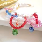 ZARA New!  Pearls & Gems Hoop Earrings Photo 8