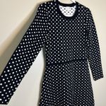 Maison Jules Women's Sweater Dress L Polka Dot Classic Coquette Preppy Work Retro Geometric Photo 2
