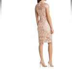 Tadashi Shoji  - High Neck Lace Knee Length Dress  Size 8 Photo 7