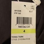 Trina Turk ππ Monaco Solids Off The Shoulder Bandeau Bikini Top ~ Black 4 NWT Photo 8