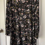 Loft Women’s Dress Floral Black Medium‎ The  Long Sleeve Party Office Work Casual Photo 0