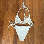 ANDIE Bikini Set String Bikini Coconut Off white Eyelet size Small NWOT Photo 6