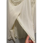 Aakaa  Cream Off Shoulder Long Sleeve Photo 5