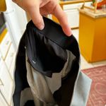 Joie  Black White Gingham Elastic Waist Crop Stretch Pull On Business Casual Pant Photo 5