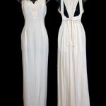 Vintage 1980s Wedding Dress White Size 8 Photo 9
