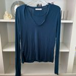 Free People WE THE  Fresh and Clean Blue Long Sleeve Shirt Photo 3