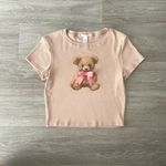 Full Tilt  Bear Bow Womens Baby Tee - Large Photo 1