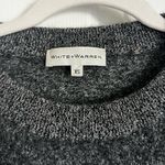 White + Warren Cashmere Crewneck heathered grey black sweater XS Gray Photo 2