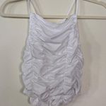 Free People NWOT  white soft ruched tank top Photo 0