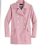 J.Crew  Double Breast Peacoat Heavyweight Cotton Twill Pink Size4.         prdrA3 Photo 3