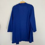 Chico's NEW NWT Royal Blue Textured Jacket Sweater Photo 4