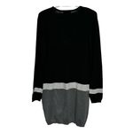 Charlie Paige ‎ Women's Black Gray Light Gray Long Sleeve Sweater Dress Size S Photo 1