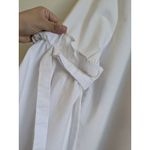 cupio  Blouse Top Shirt 3/4 Bell Sleeve White Size Large Photo 11