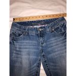 Maurice's Low Rise Jeans Size 5/6 Wide Leg Bootcut Embroidered Pockets Blue Boho Photo 6