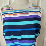 Shelby & Palmer striped yellow belt sleeveless dress Photo 2