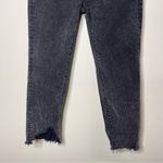 Driftwood  Meg Destroyed High Rise Cropped Jeans in Marble Black Raw hem 25 Photo 8