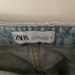 ZARA TRF DENIM SKIRT EFFECT CROP TOP Photo 3