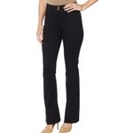 New IMAN Stretch Denim High Rise Full Length Bootcut Jeans Black Size 18W Photo 3