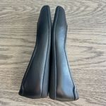 Naturalizer  Vivienne Flat Black Leather Size 9 1/2 Ballet Flats Round Almond Toe Photo 7