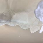 Ann Taylor  Women's Size 8 White Eyelet Pencil Skirt Scalloped‎ Hem Career Photo 2