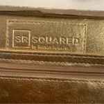 Sondra Roberts  Animal Print Snakeskin Gold Interior Clutch Photo 2