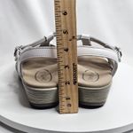 OrthoFeet Hope White Silver Leather Comfort Sandals Womens Size 6 Wide Photo 5