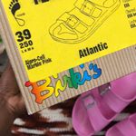 Birkenstock NIB Birkis  Fussbett Alpro-cell Marble Pink EVA Rubber Sandals Thong Flip Flops Shoes  Ladies 8, Men 6-New with box Photo 2