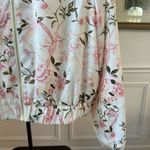 Andrew Marc  New York Floral Satin Baseball Jacket M Photo 3