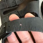 Betula Black Leather Triple Strap Cork Footbed Sandals Women's Size 39 5.5 Photo 5