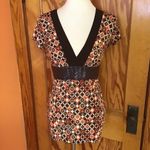 Retro Geometric Print Top | Y2K V Photo 4